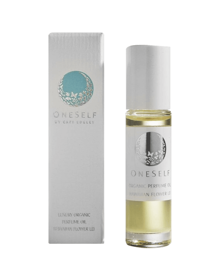 OneSelf Organics Hawaiian Flower Lei Organic Perfume Oil Packaging